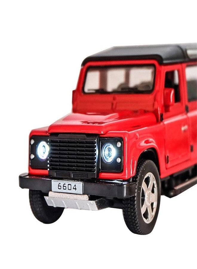 VBE® Red Colors Metal car Toy for Kids Die-Cast Super Sports car Mode Metal Car 1:24 Scale Toy with Light & Sound, Openable Hood & Doors Multicolor. - Image 4